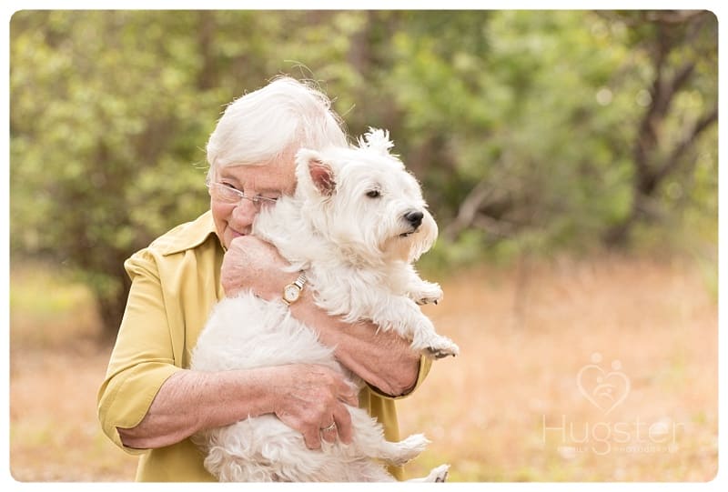 Grandma with her dog