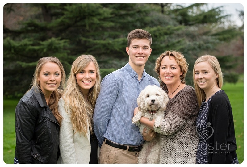 Family Portrait Session With A Dog