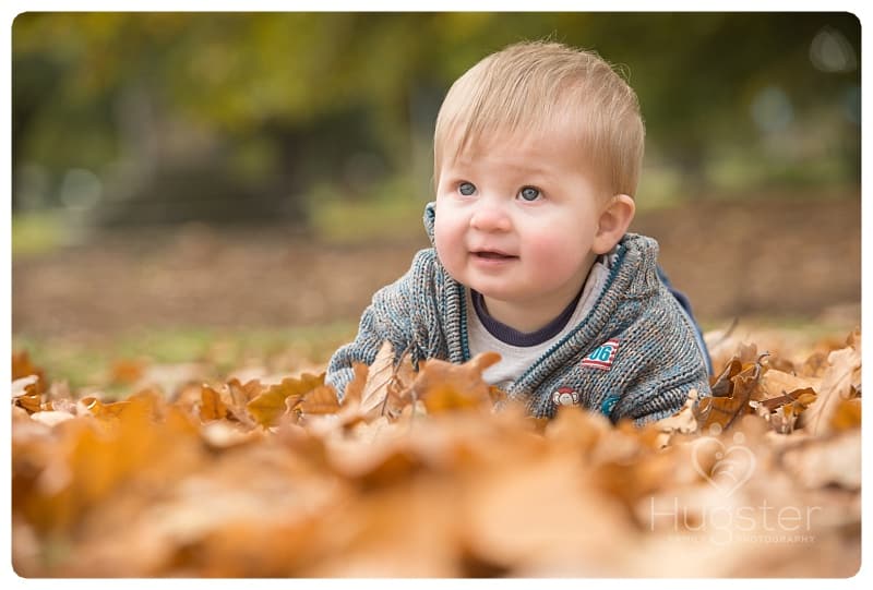 Autumn Leaves and A Baby