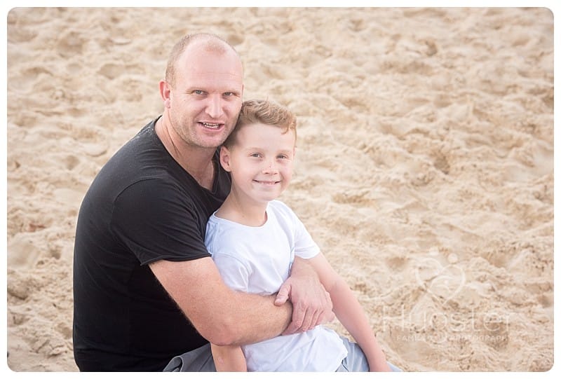 Outdoor son and father photography