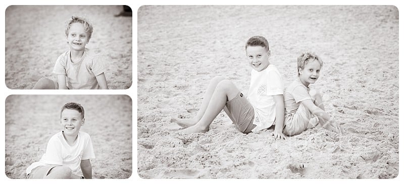 Brothers at the beach