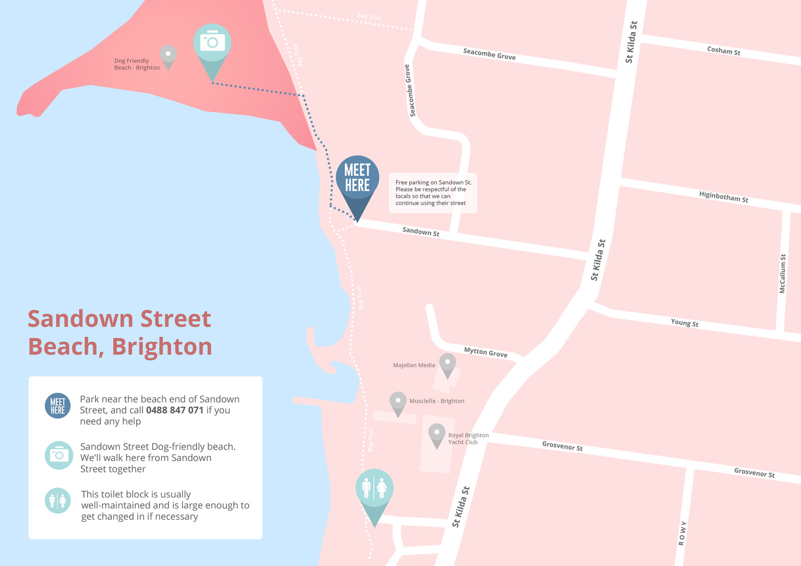 Location Guide Sandown St Dog Beach Hugster